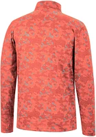 Colosseum Oklahoma State Cowboys Mens Orange Tivo Camo Long Sleeve Qtr Zip Pullover