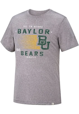 Colosseum Baylor Bears Grey Les Triblend Short Sleeve Fashion T Shirt