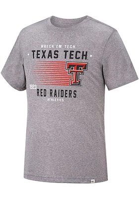 Colosseum Texas Tech Red Raiders Grey Les Triblend Short Sleeve Fashion T Shirt