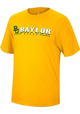 Colosseum Baylor Bears Gold Four Leaf Short Sleeve T Shirt