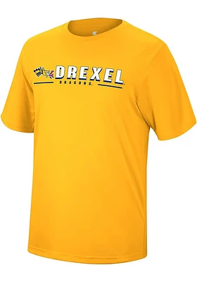 Colosseum Drexel Dragons Gold Four Leaf Short Sleeve T Shirt