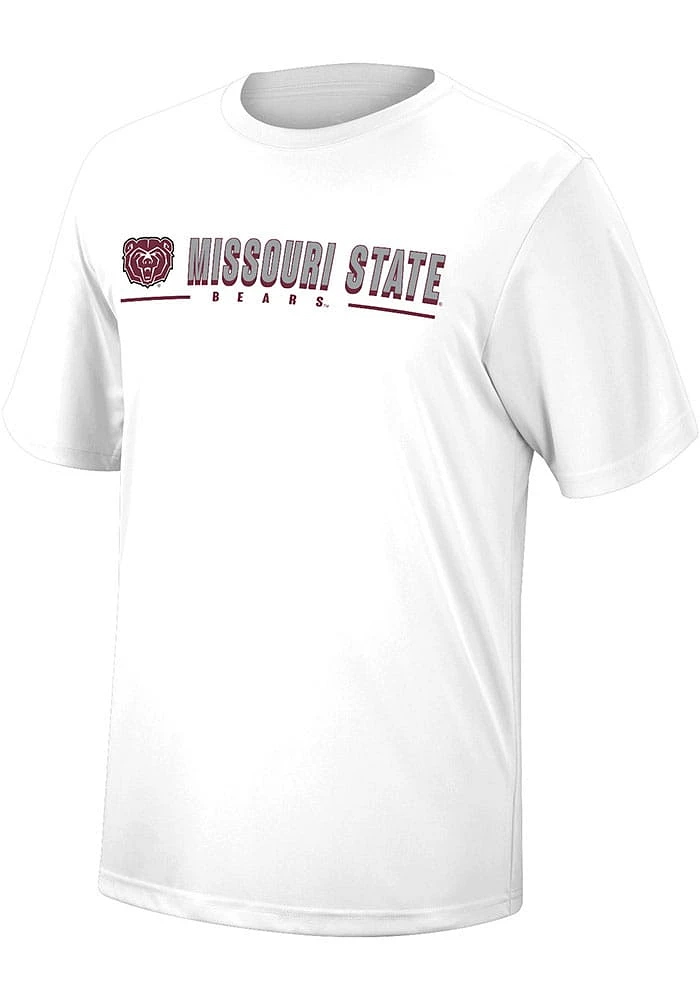 Colosseum Missouri State Bears White Four Leaf Short Sleeve T Shirt