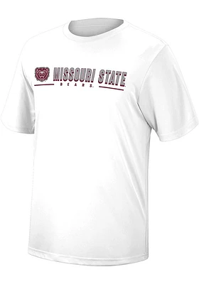 Colosseum Missouri State Bears White Four Leaf Short Sleeve T Shirt
