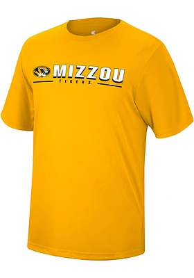 Colosseum Missouri Tigers Gold Four Leaf Short Sleeve T Shirt