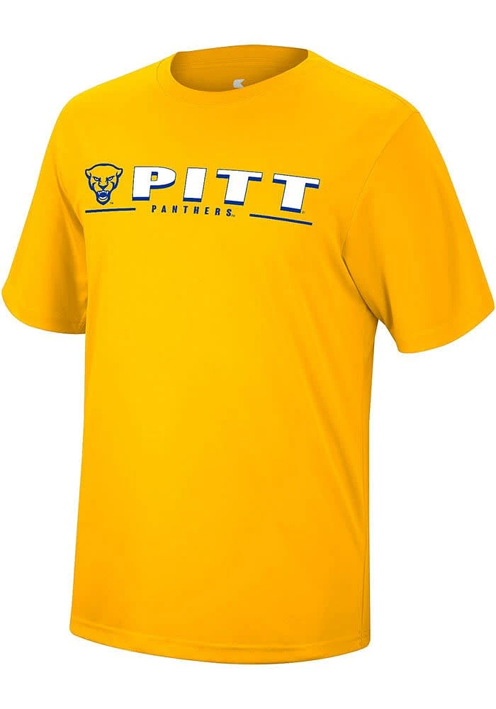 Colosseum Pitt Panthers Gold Four Leaf Short Sleeve T Shirt