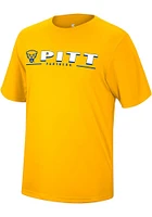 Colosseum Pitt Panthers Gold Four Leaf Short Sleeve T Shirt