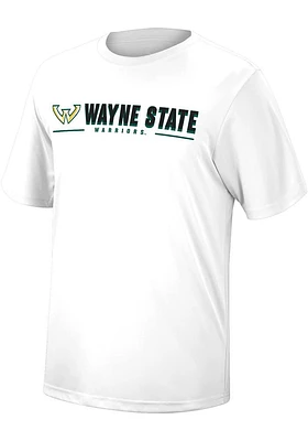 Colosseum Wayne State Warriors White Four Leaf Short Sleeve T Shirt