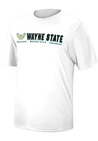 Colosseum Wayne State Warriors White Four Leaf Short Sleeve T Shirt