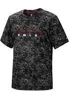 Colosseum Temple Owls Black Pyrotechnics Camo Short Sleeve T Shirt
