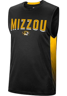Colosseum Missouri Tigers Mens Black Hollywood Short Sleeve Tank Top