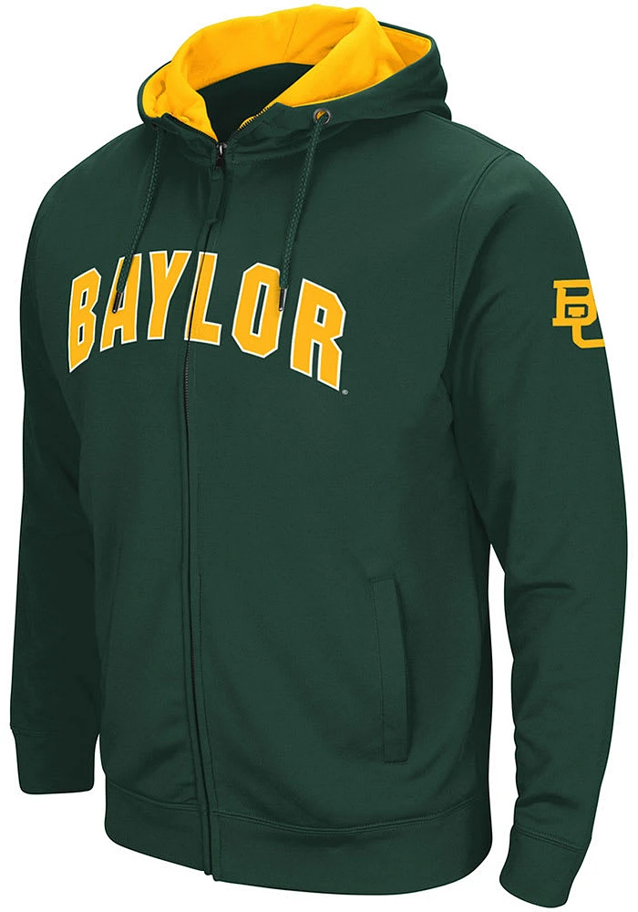 Colosseum Baylor Bears Mens Henry Fleece Long Sleeve Full Zip Jacket