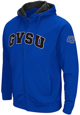 Colosseum Grand Valley State Lakers Mens Henry Fleece Long Sleeve Full Zip Jacket