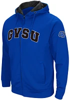Colosseum Grand Valley State Lakers Mens Blue Henry Fleece Long Sleeve Full Zip Jacket