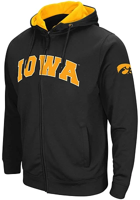 Colosseum Iowa Hawkeyes Mens Henry Fleece Long Sleeve Full Zip Jacket