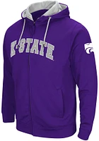Colosseum K-State Wildcats Mens Henry Fleece Long Sleeve Full Zip Jacket