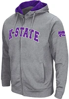 Colosseum K-State Wildcats Mens Henry Fleece Long Sleeve Full Zip Jacket