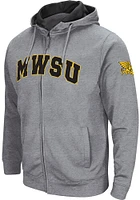 Colosseum Missouri Western Griffons Mens Grey Henry Fleece Long Sleeve Full Zip Jacket