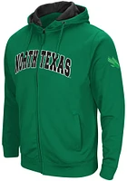 Colosseum North Texas Mean Green Mens Kelly Henry Fleece Long Sleeve Full Zip Jacket