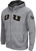 Colosseum Oakland University Golden Grizzlies Mens Henry Fleece Long Sleeve Full Zip Jacket