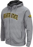 Colosseum Wichita State Shockers Mens Henry Fleece Long Sleeve Full Zip Jacket