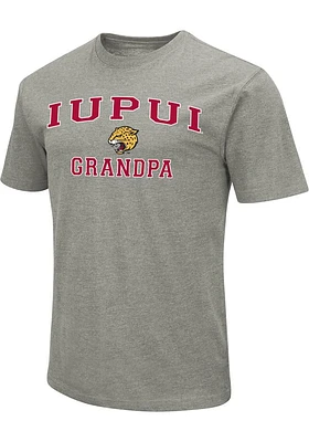 Colosseum IUPUI Jaguars Grey Grandpa No1 Short Sleeve T Shirt