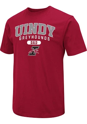Colosseum Indianapolis Greyhounds Cardinal Dad Pill Short Sleeve T Shirt