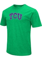 Colosseum TCU Horned Frogs Kelly Green Primary Playbook Short Sleeve T Shirt