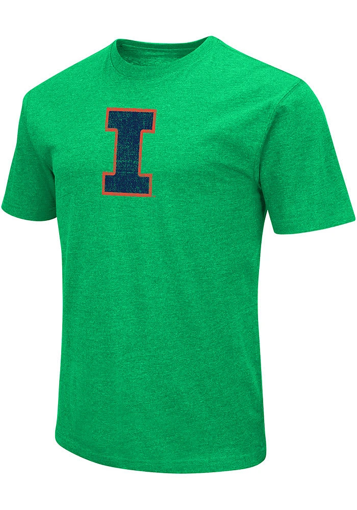 Colosseum Illinois Fighting Illini Kelly Green Arch Playbook Short Sleeve T Shirt