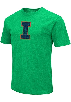Colosseum Illinois Fighting Illini Kelly Green Arch Playbook Short Sleeve T Shirt