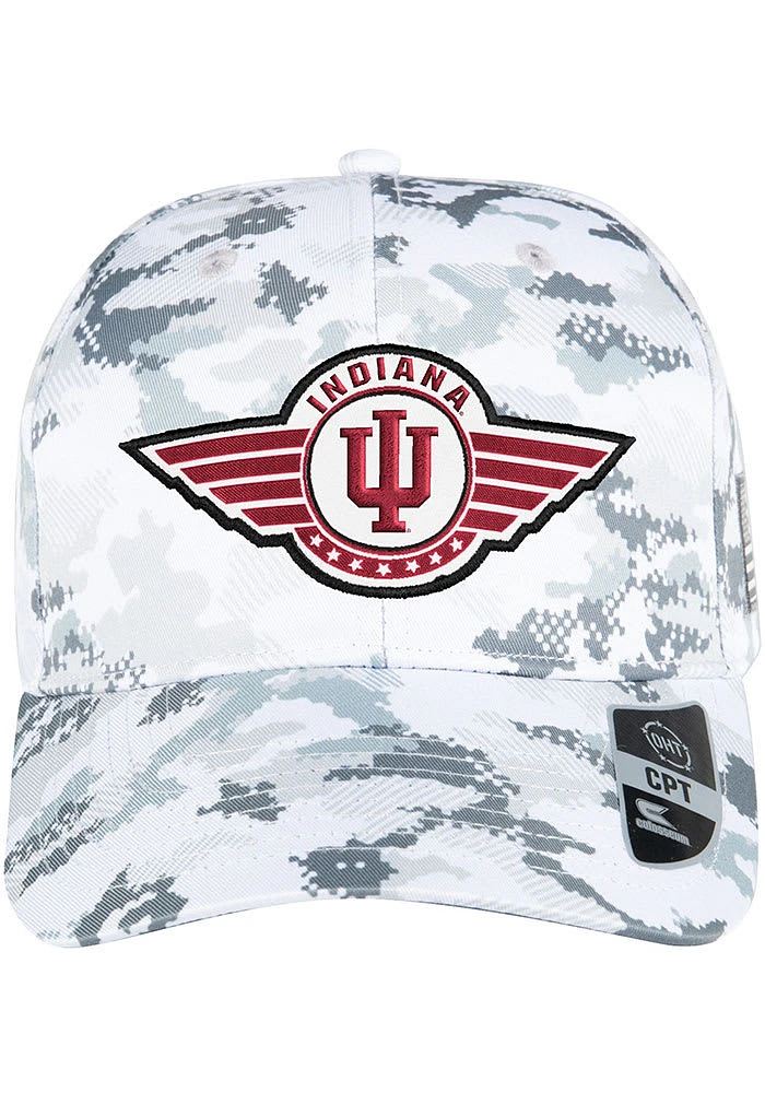 Colosseum Indiana Hoosiers OHT Steeler Snap Adjustable Hat - White