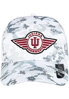 Colosseum Indiana Hoosiers OHT Steeler Snap Adjustable Hat - White