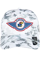 Colosseum Kansas Jayhawks OHT Steeler Snap Adjustable Hat - White