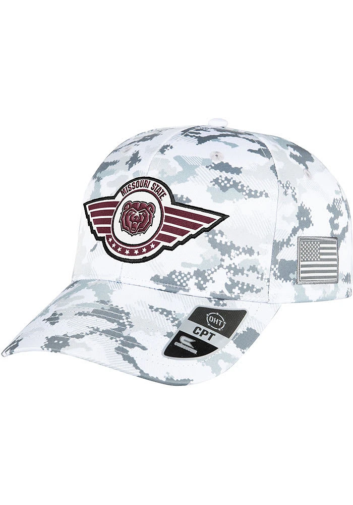 Colosseum Missouri State Bears OHT Steeler Snap Adjustable Hat - White