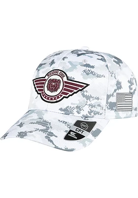 Colosseum Missouri State Bears OHT Steeler Snap Adjustable Hat - White