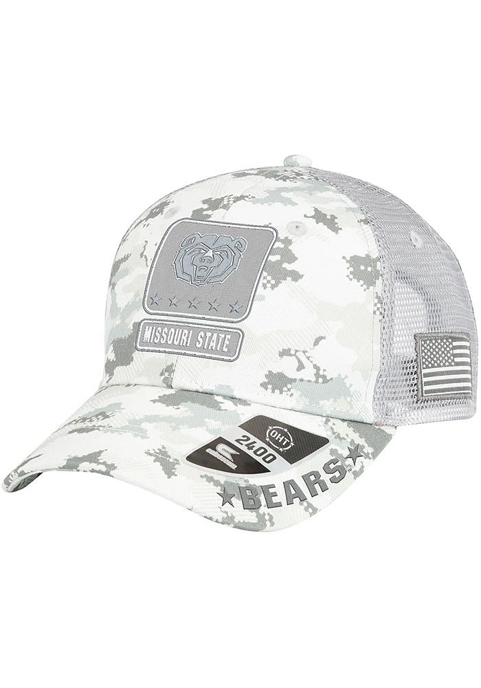 Colosseum Missouri State Bears OHT American Hero Trucker Adjustable Hat - White