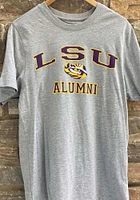 Colosseum LSU Tigers Grey Alumni Short Sleeve T Shirt
