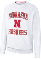 Colosseum Nebraska Cornhuskers Mens Reggie Long Sleeve Crew Sweatshirt