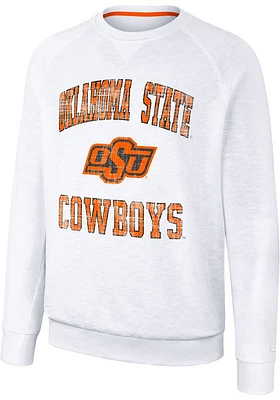 Colosseum Oklahoma State Cowboys Mens Reggie Long Sleeve Crew Sweatshirt