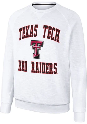 Colosseum Texas Tech Red Raiders Mens Reggie Long Sleeve Crew Sweatshirt