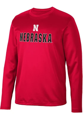 Colosseum Nebraska Cornhuskers Red Reed Design Long Sleeve T-Shirt