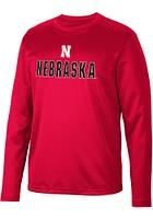 Colosseum Nebraska Cornhuskers Red Reed Design Long Sleeve T-Shirt