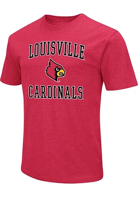Colosseum Louisville Cardinals Red Number One Graphic Short Sleeve T Shirt