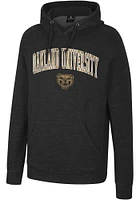 Colosseum Oakland University Golden Grizzlies Mens Black Allen Long Sleeve Hoodie