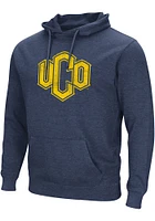 Colosseum Central Oklahoma Bronchos Mens Navy Blue Campus Team Logo Long Sleeve Hoodie