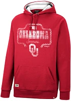 Wrangler Oklahoma Sooners Mens Crimson Rope Long Sleeve Hoodie
