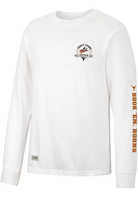 Wrangler Texas Longhorns White Rodeo Long Sleeve T Shirt