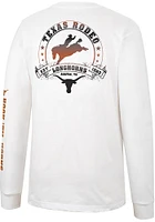 Wrangler Texas Longhorns White Rodeo Long Sleeve T Shirt