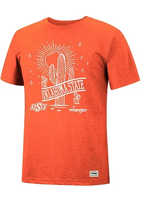 Wrangler Oklahoma State Cowboys Orange Desert Short Sleeve Fashion T Shirt