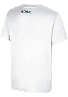Colosseum Michigan State Spartans Youth White RK Short Sleeve T-Shirt