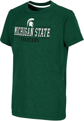 Colosseum Michigan State Spartans Youth Green Toontown Short Sleeve T-Shirt